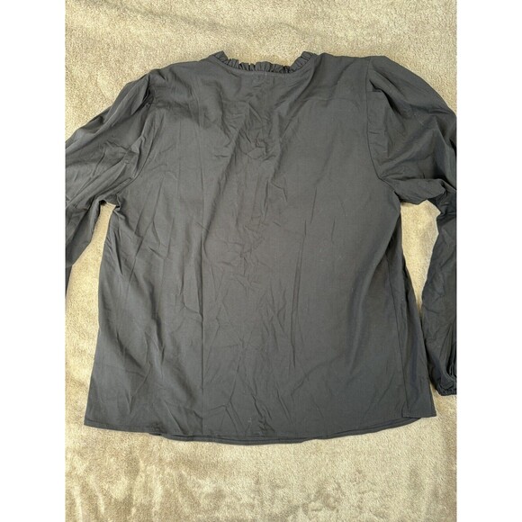 Zac & Rachel Women's Elegant Top with 3 Button Closure and Smocked Shoulders,S - Picture 15 of 16